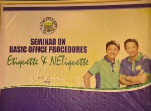 Seminar on Basic Office Procedures Etiquette and NETiquettte 82.JPG